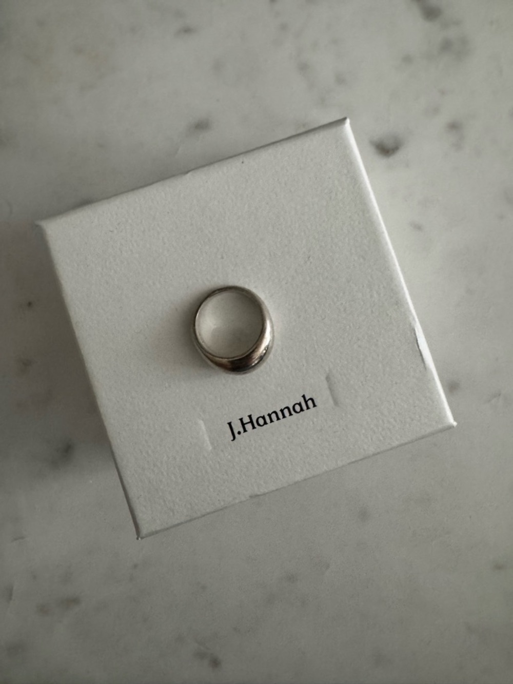 J.Hannah Smooth Silver Form Ring II - Picture 2 of 6